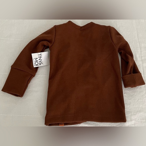 Tiny & moi Brown Evolutif Open Cardigan size 6-36 M - Picture 3 of 4